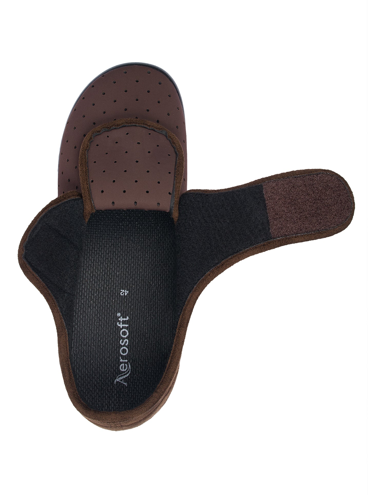 Aerosoft Klett-Hausschuh Stretch 10, für Damen und Herren