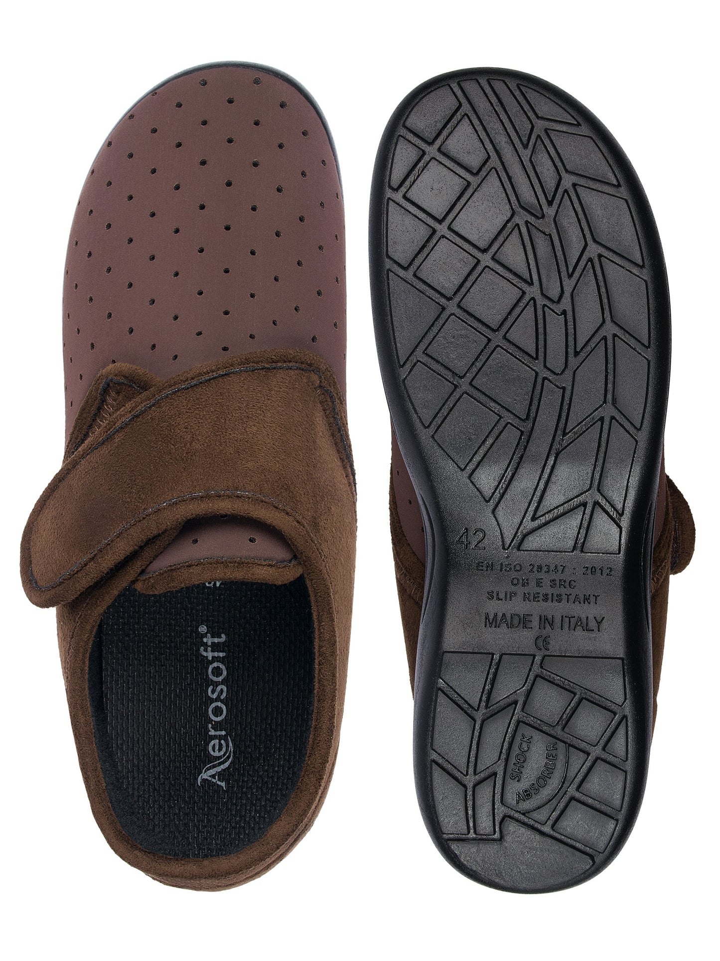 Aerosoft Klett-Hausschuh Stretch 10, für Damen und Herren