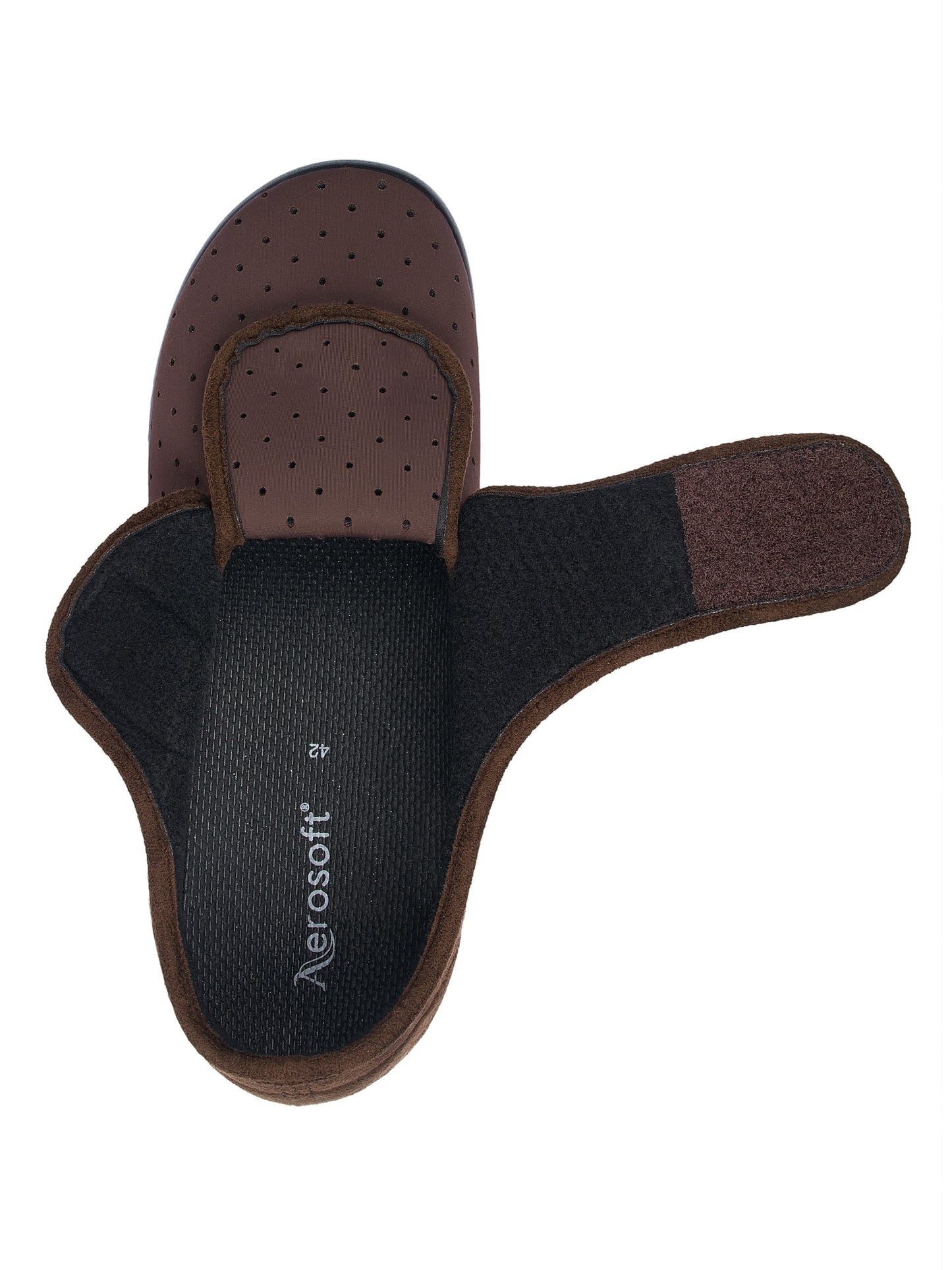 Aerosoft Klett-Hausschuh Stretch 10, für Damen und Herren
