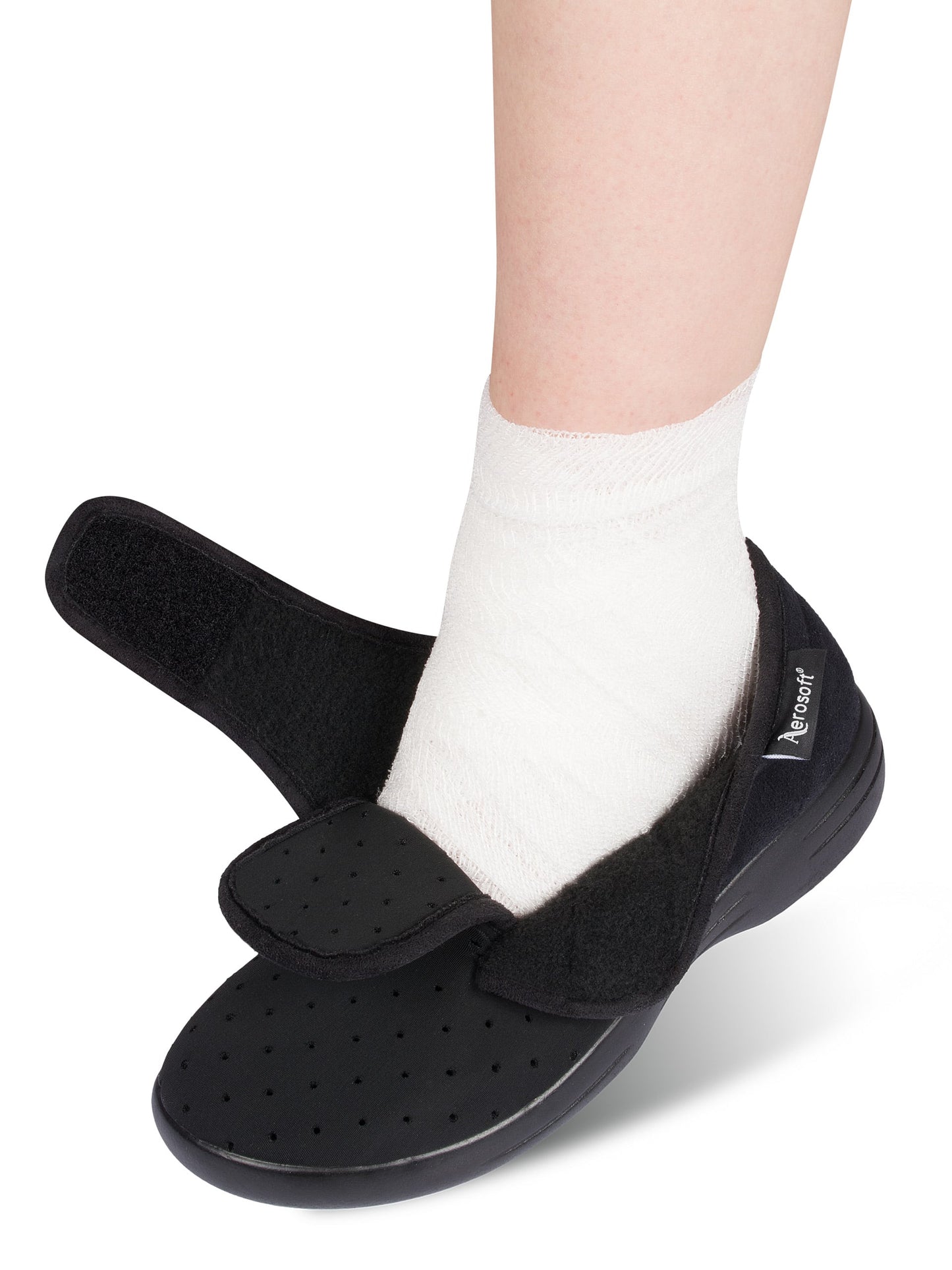 Aerosoft Klett-Hausschuh Stretch 10, für Damen und Herren