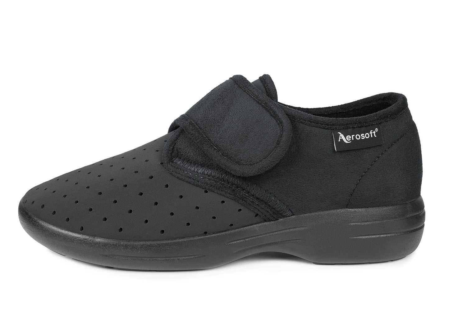 Aerosoft Klett-Hausschuh Stretch 10, für Damen und Herren