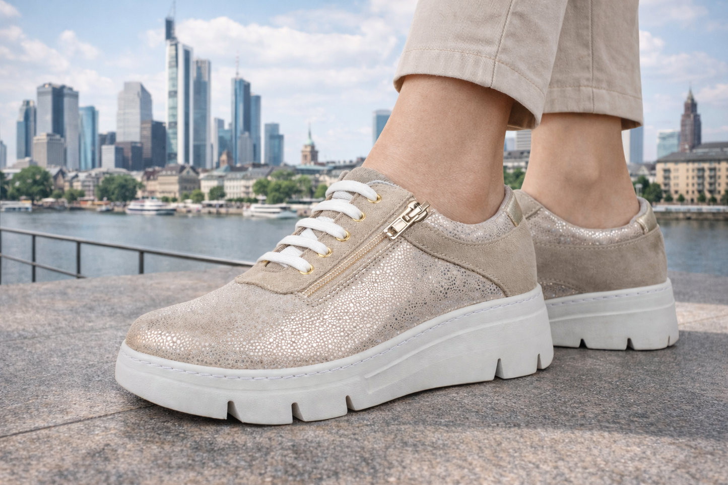 Jürgen Hirsch Damen Leder-Sneaker Comfort 06