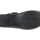 Die Sohle der Damen Stretch Sandalette Modell Stretch 05 von Aerosoft in Farbe schwarz
