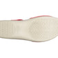 Die Sohle der Damen Stretch Sandalette Modell Stretch 05 von Aerosoft in der Farbe rot