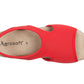 Damen Stretch Sandalette Modell Stretch 05 von Aerosoft in der Farbe rot von oben