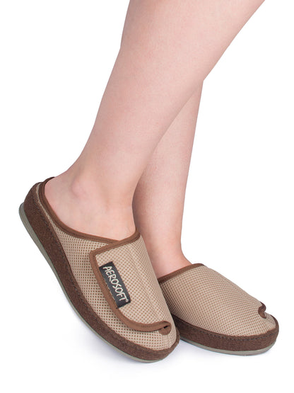 Aerosoft Klett-Pantolette 6032-4P, für Damen und Herren