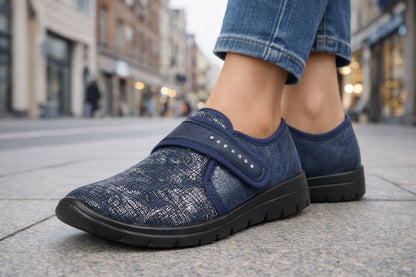 Aerosoft Damen Klett-Halbschuh Stretch 19