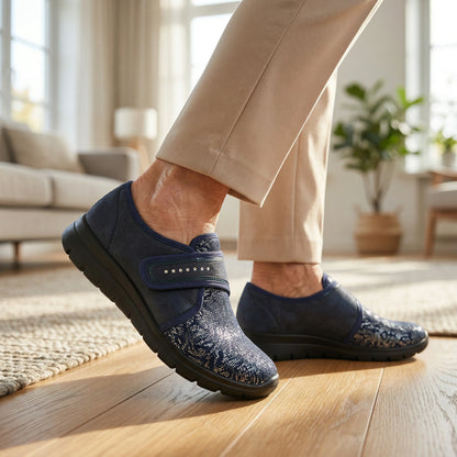 Aerosoft Damen Klett-Halbschuh Stretch 19