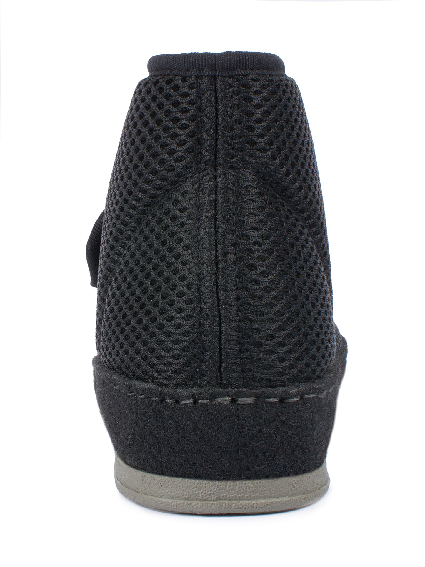 Rückansicht des Aerosoft Stiefels 6062 in Schwarz für stabilen Halt