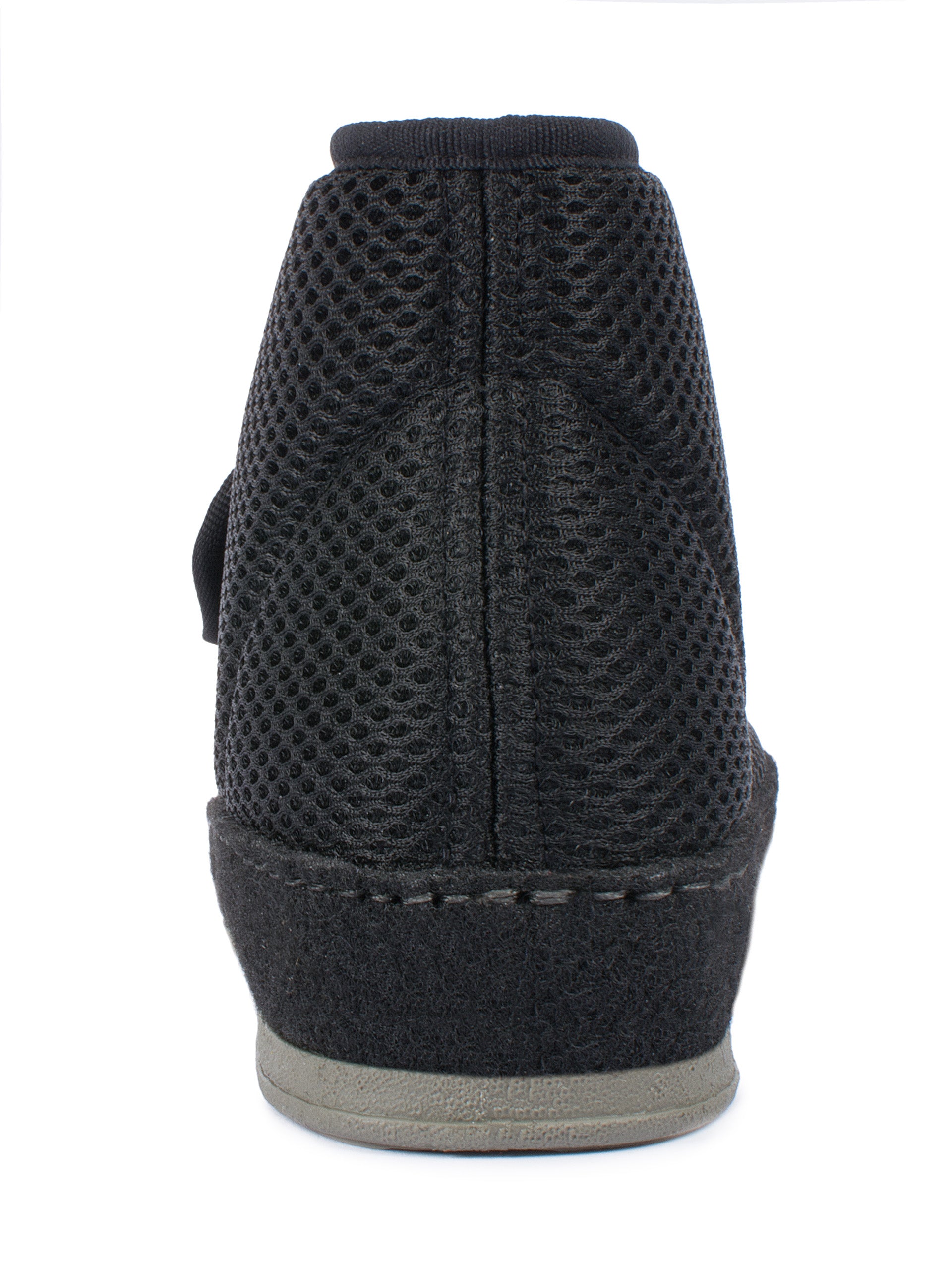 Rückansicht des Aerosoft Stiefels 6062 in Schwarz für stabilen Halt