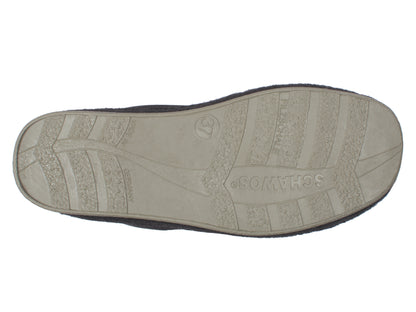 Sohlenansicht des schwarzen Aerosoft 6062 Stiefels mit rutschfester Laufsohle