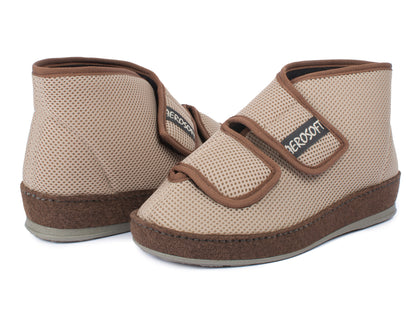 Paaransicht des Aerosoft Stiefels 6062 in Taupe für Damen und Herren