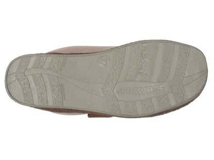 Sohlenansicht des taupefarbenen Aerosoft 6062 Schuhs mit Profilsohle