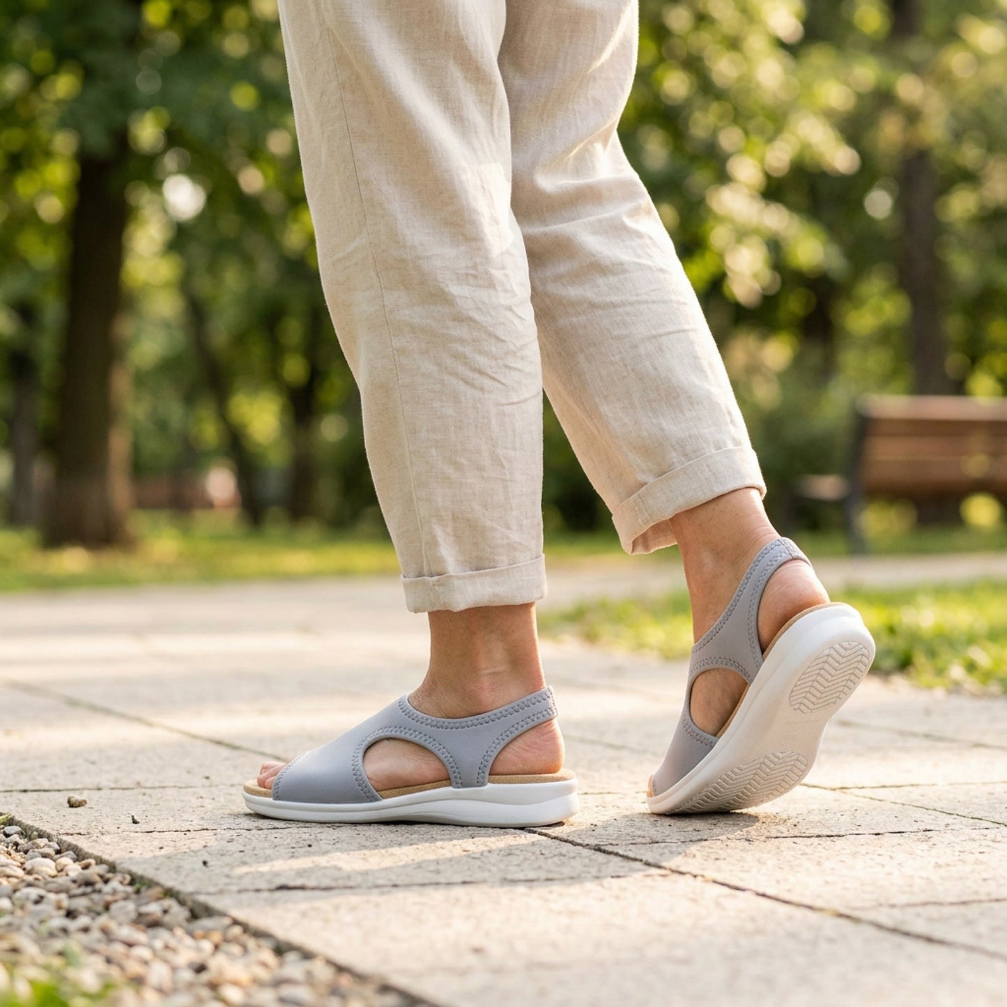 Aerosoft Damen Sandalette Stretch 05