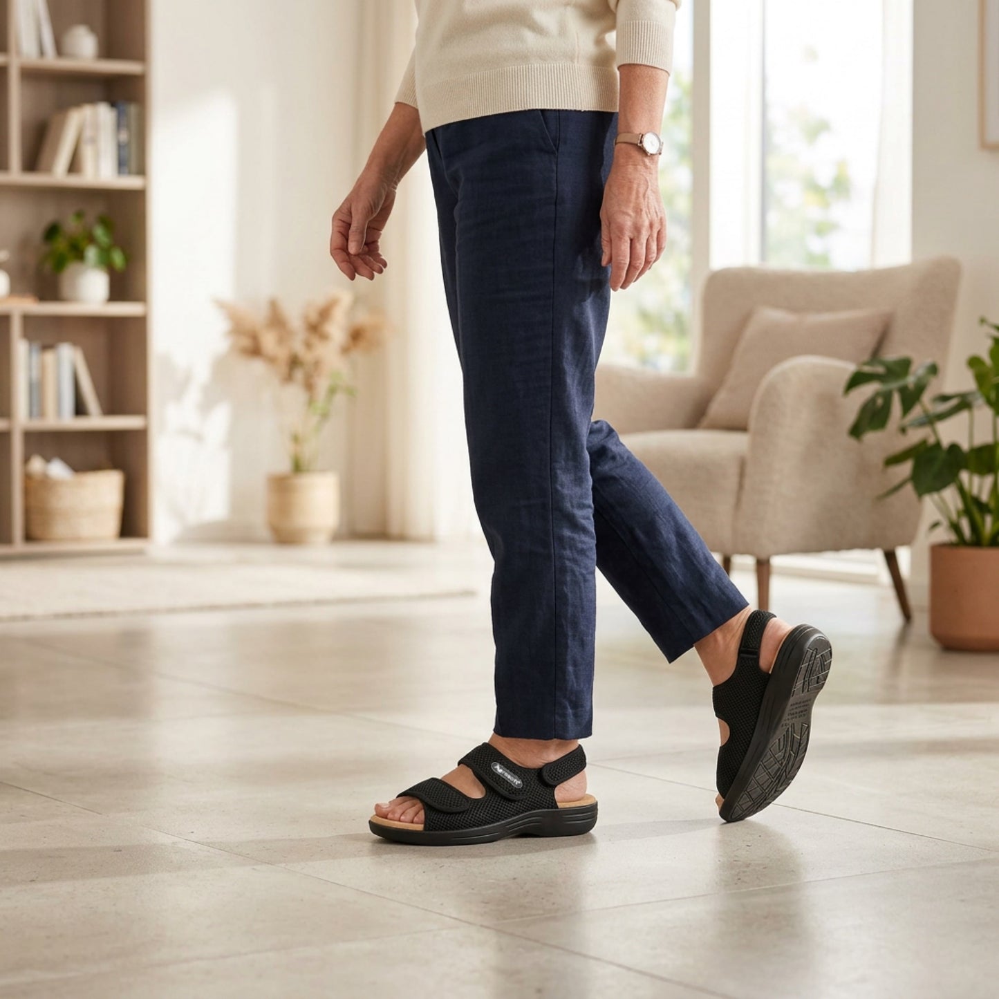 Aerosoft Reha-Sandale Stretch 18, für Damen und Herren
