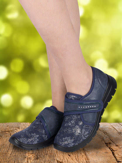 Aerosoft Damen Klett-Halbschuh Stretch 19