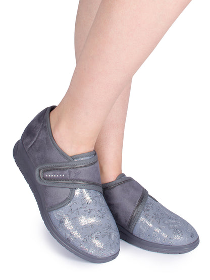 Aerosoft Damen Klett-Halbschuh Stretch 19