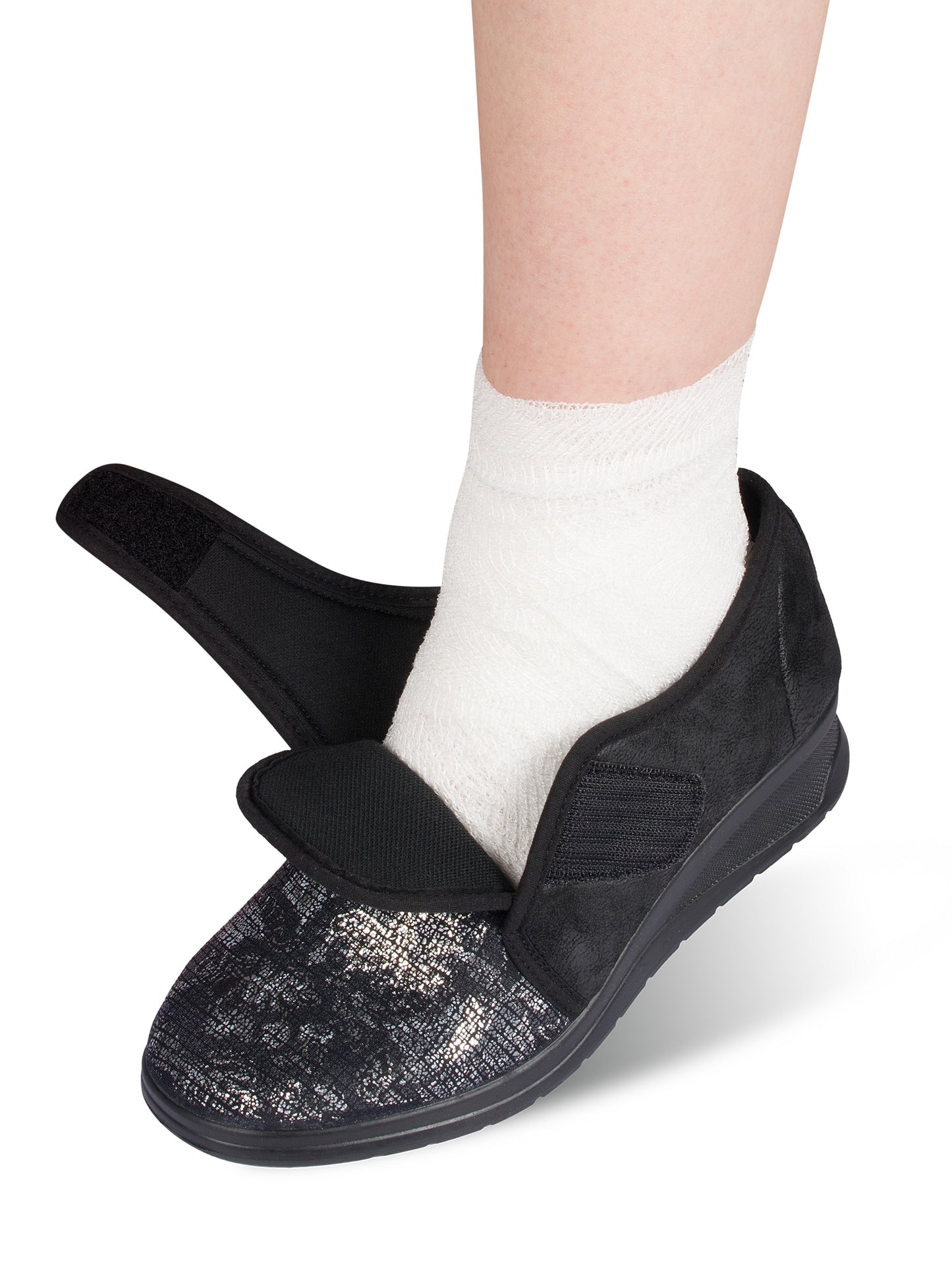 Aerosoft Damen Klett-Halbschuh Stretch 19