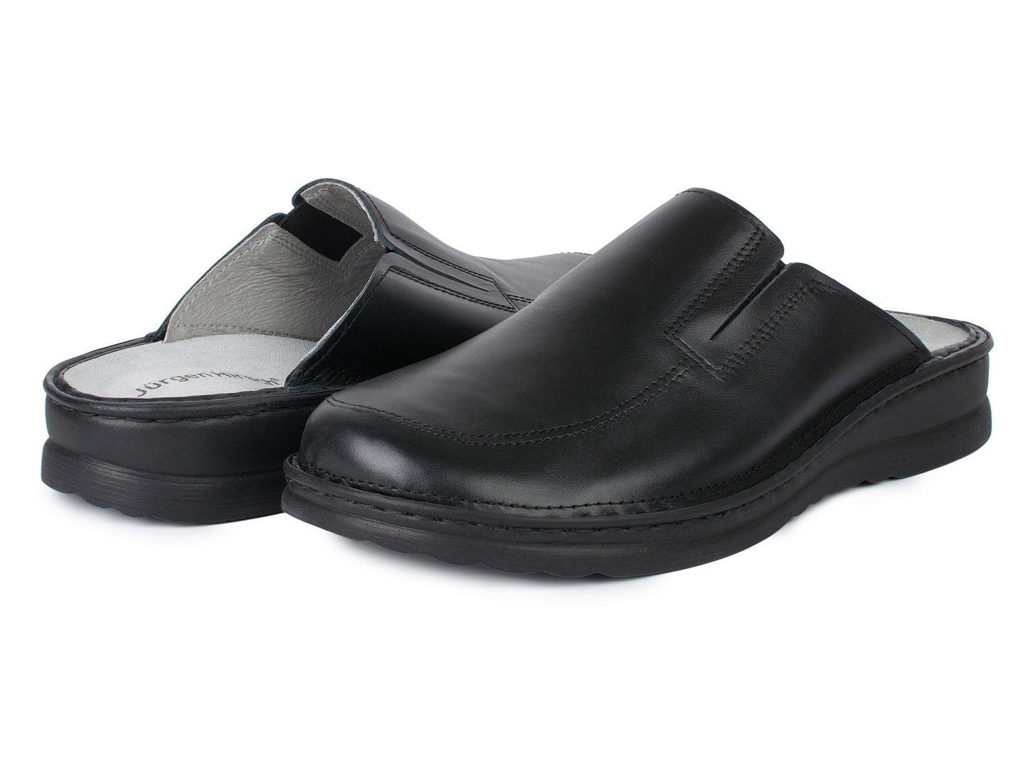 Jürgen Hirsch Herren Leder Clog Ergo 04