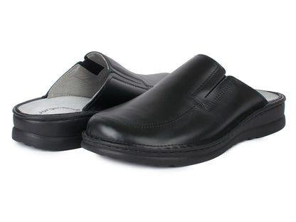 Jürgen Hirsch Herren Leder Clog Ergo 04