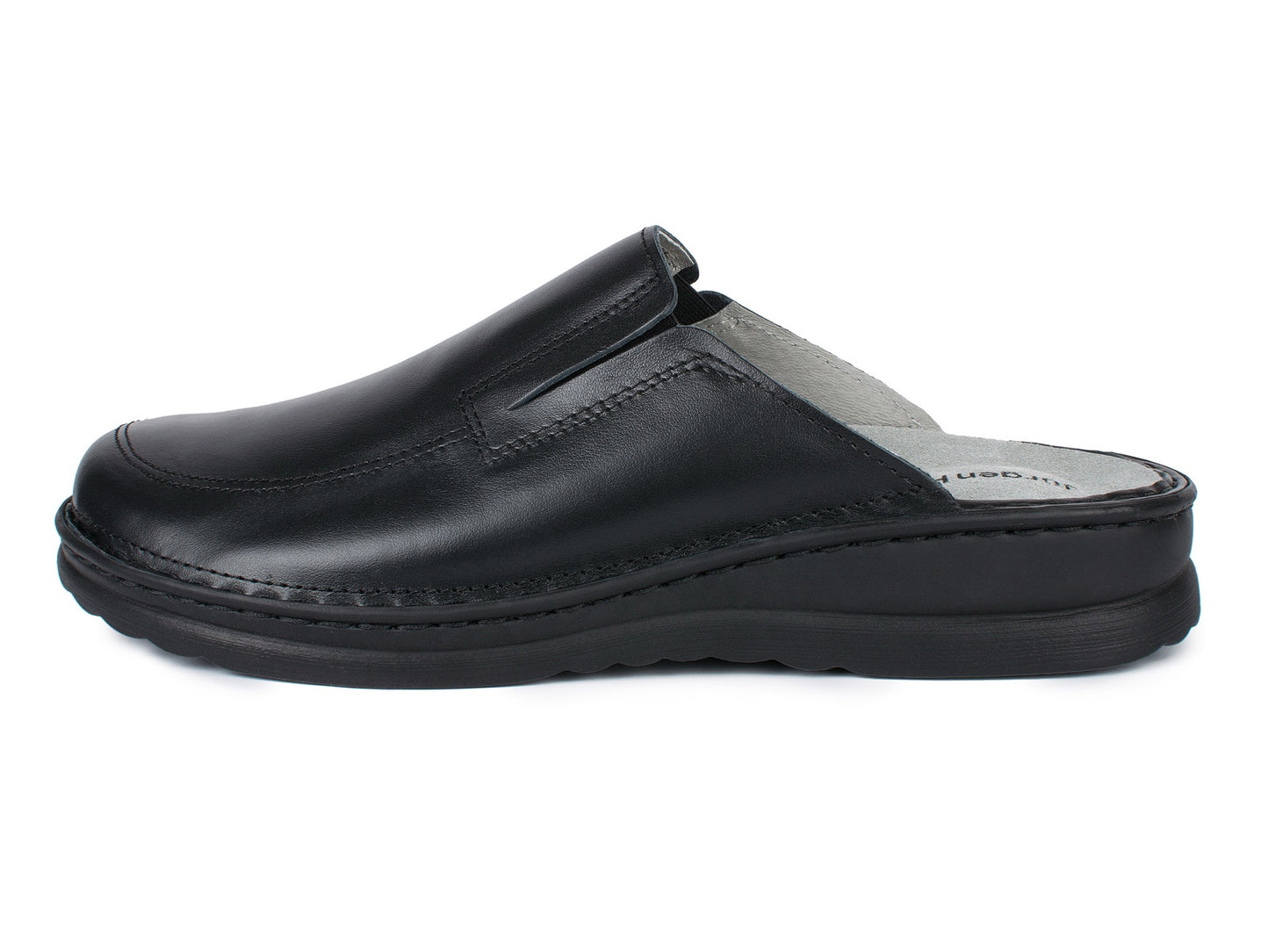 Jürgen Hirsch Herren Leder Clog Ergo 04