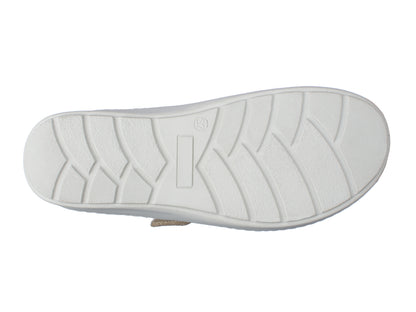 Jürgen Hirsch Leder-Halbschuh Comfort 05 in Beige – Profil der PU-Sohle