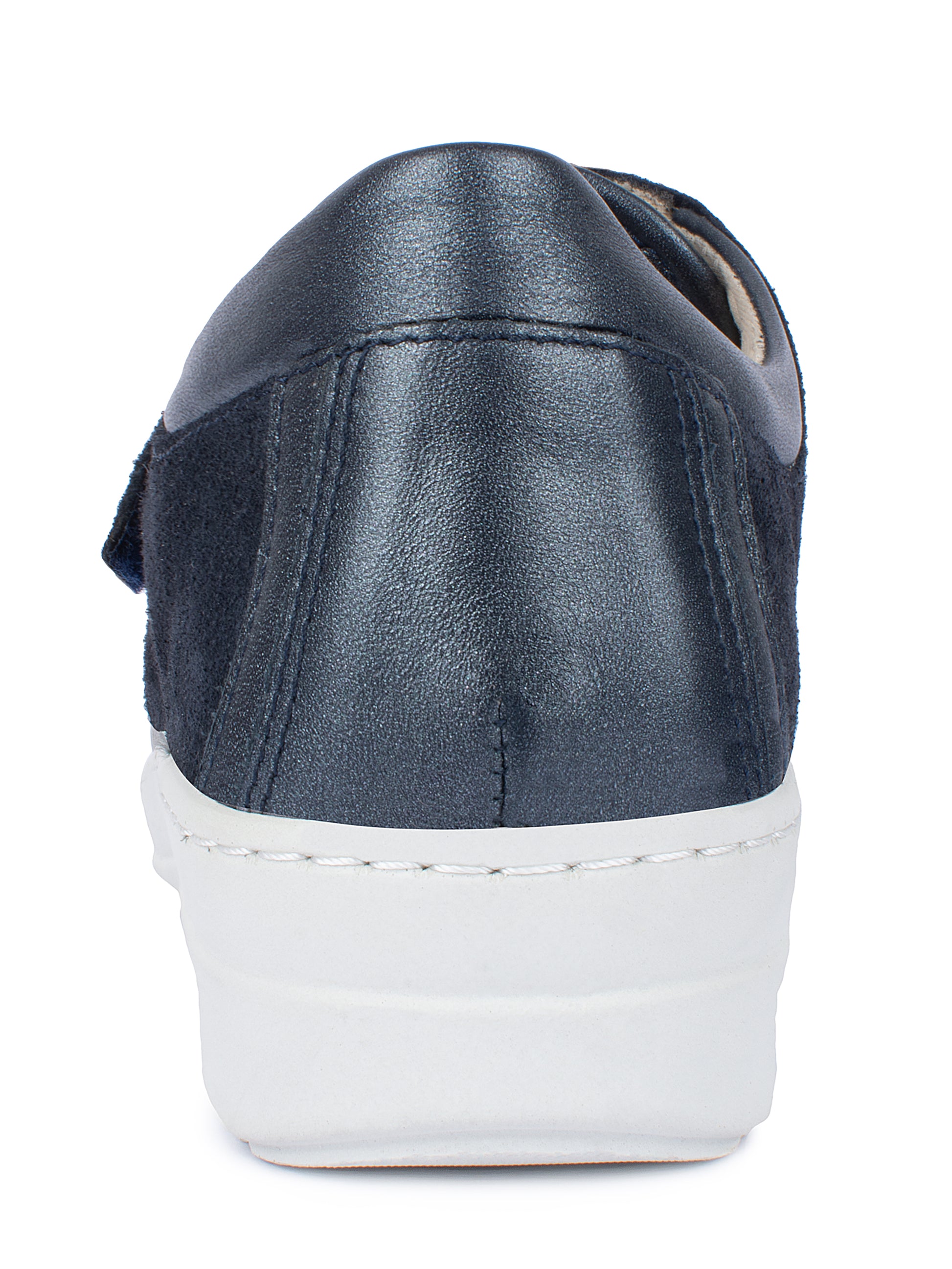 Jürgen Hirsch Leder-Halbschuh Comfort 05 in Dunkelblau – Rückansicht