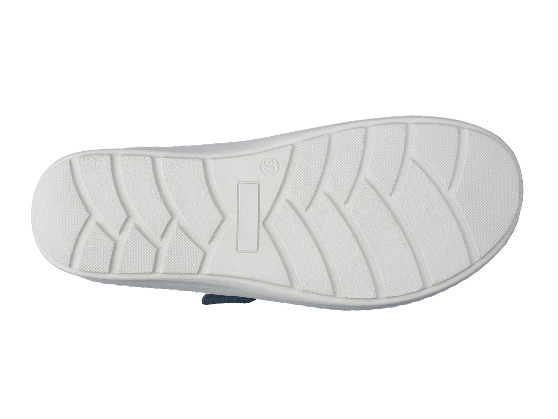 Jürgen Hirsch Leder-Halbschuh Comfort 05 in Dunkelblau – Profil der PU-Sohle