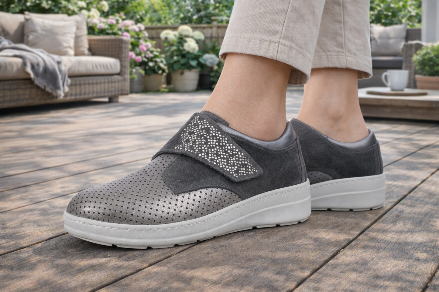 Jürgen Hirsch Damen Leder-Halbschuh Comfort 05