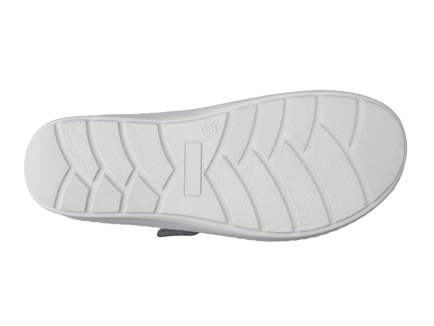 Jürgen Hirsch Leder-Halbschuh Comfort 05 in Grau – Profil der PU-Sohle