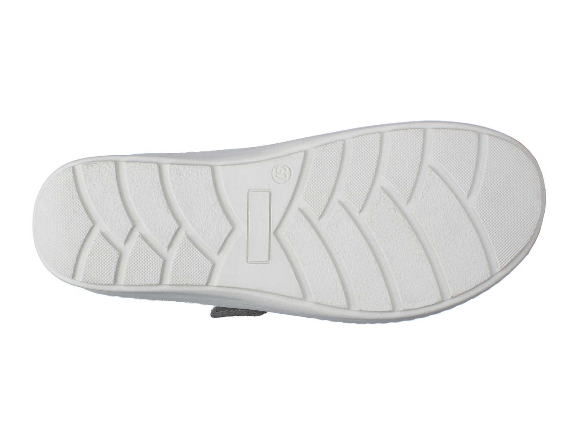 Jürgen Hirsch Leder-Halbschuh Comfort 05 in Grau – Profil der PU-Sohle