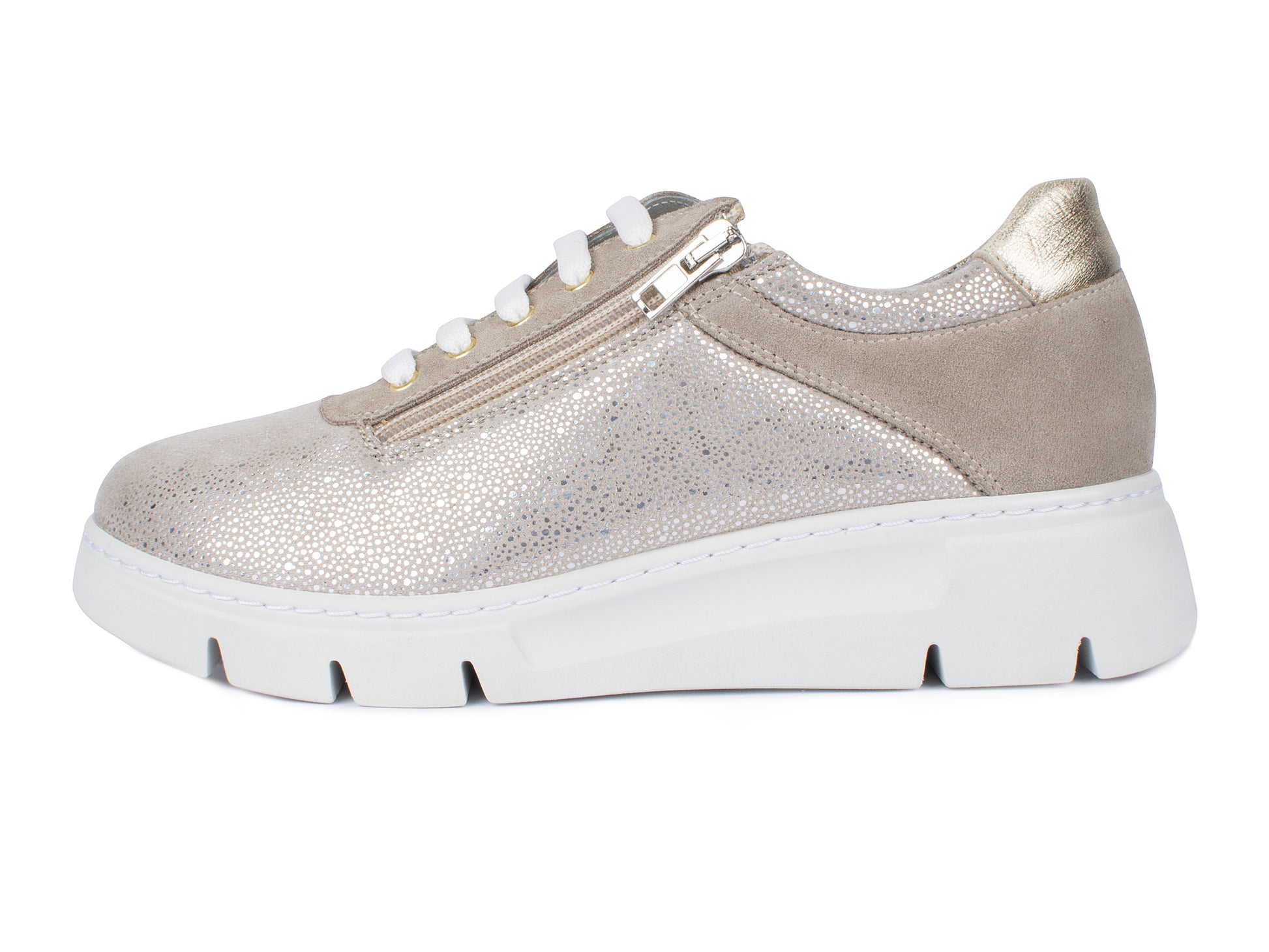 Jürgen Hirsch Leder-Halbschuh Comfort 06 in Beige – Innenansicht