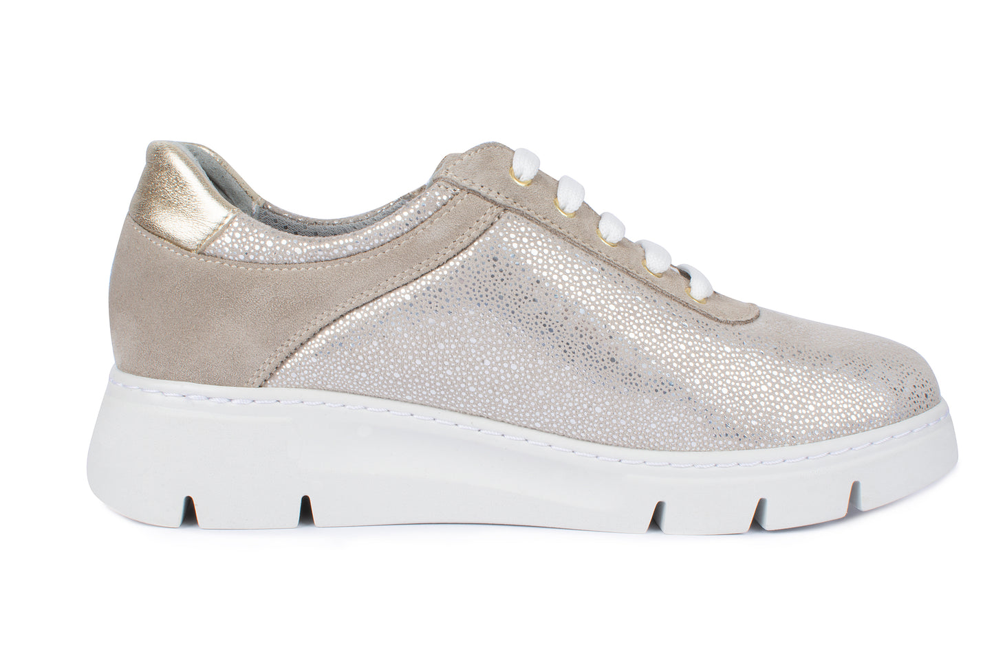 Jürgen Hirsch Leder-Halbschuh Comfort 06 in Beige – Innenansicht