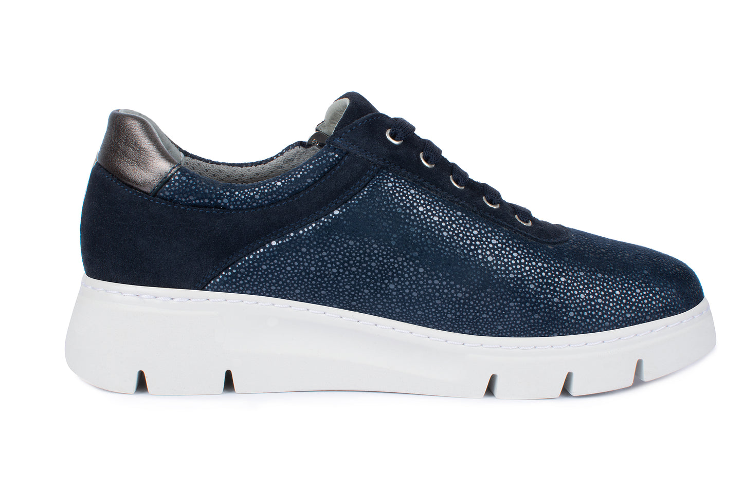 Jürgen Hirsch Leder-Halbschuh Comfort 06 in Dunkelblau – Innenansicht