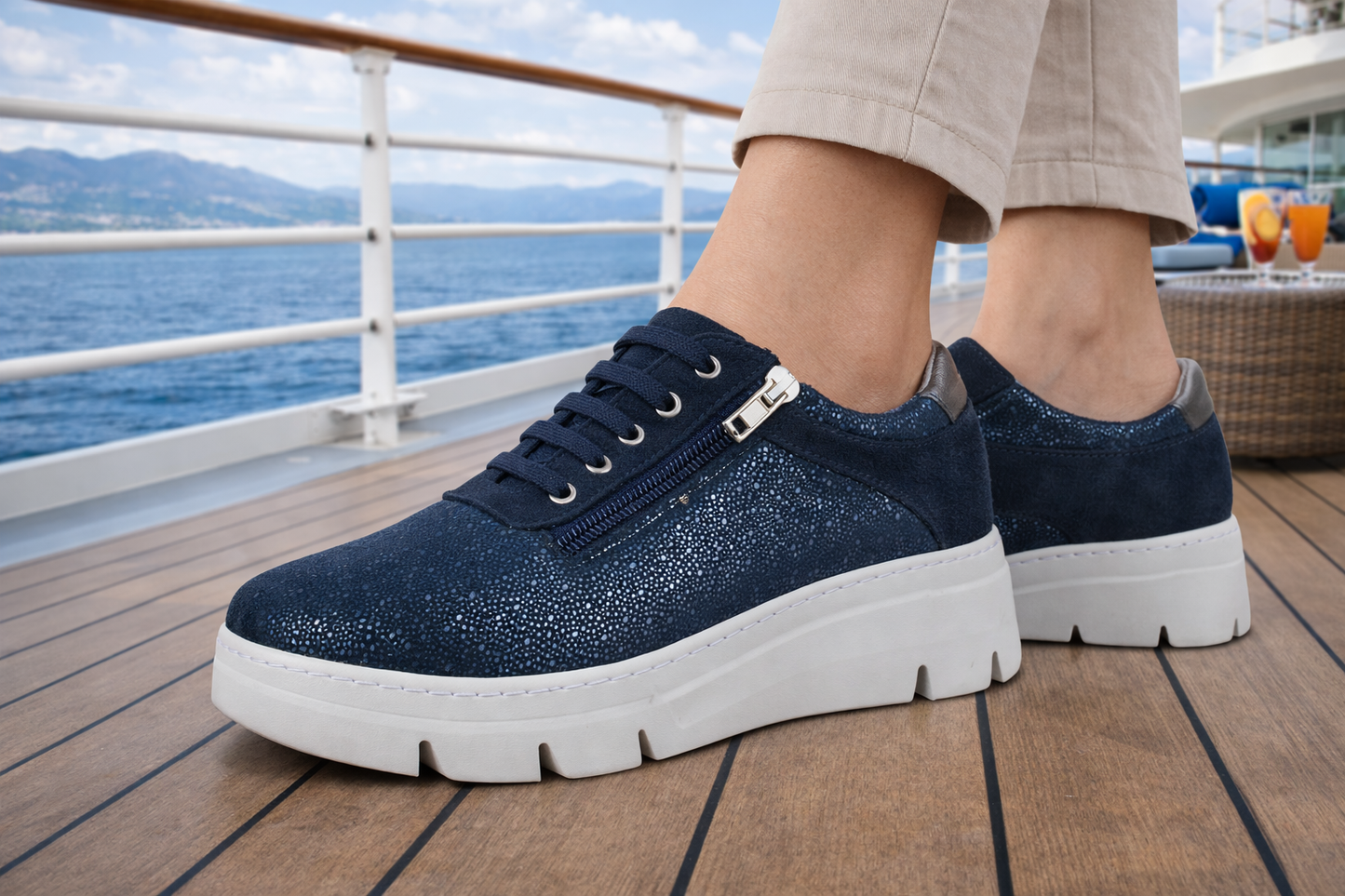 Jürgen Hirsch Damen Leder-Sneaker Comfort 06
