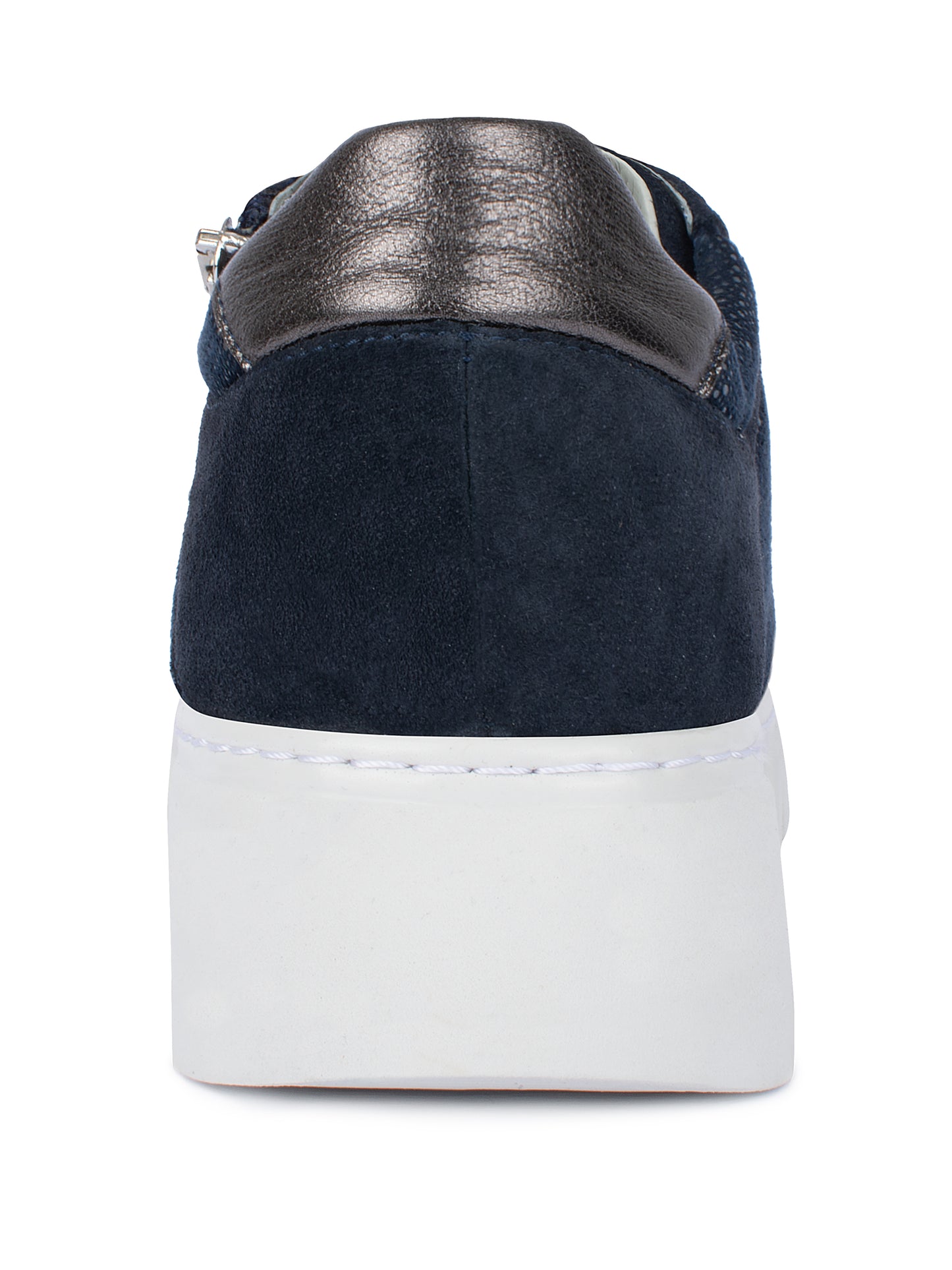 Jürgen Hirsch Leder-Halbschuh Comfort 06 in Dunkelblau – Rückansicht