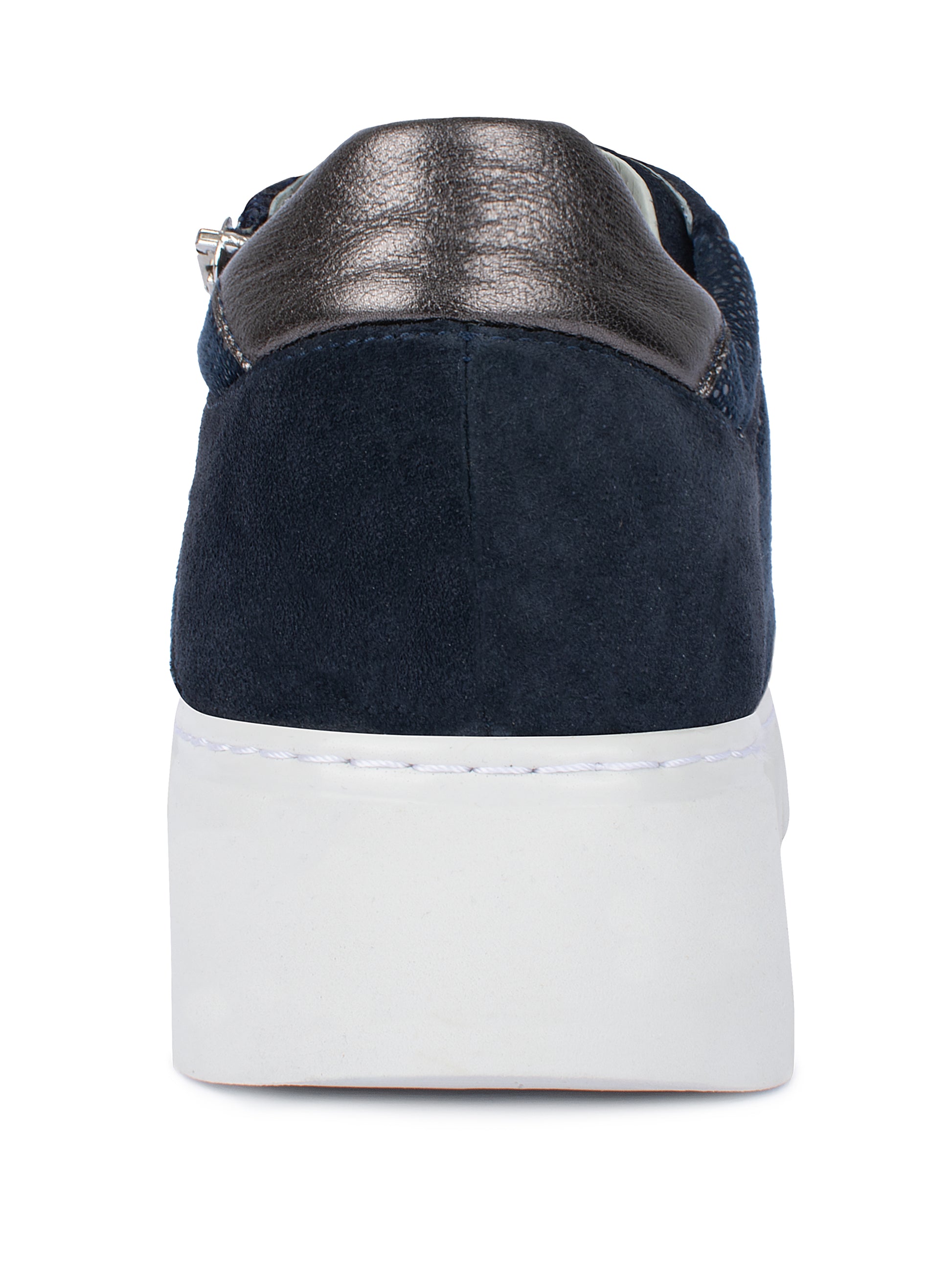 Jürgen Hirsch Leder-Halbschuh Comfort 06 in Dunkelblau – Rückansicht