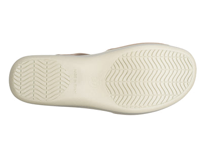 Die Sohle der Damen Stretch Sandalette Modell Stretch 05 von Aerosoft in Farbe beige