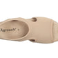 Damen Stretch Sandalette Modell Stretch 05 von Aerosoft in Farbe beige von oben